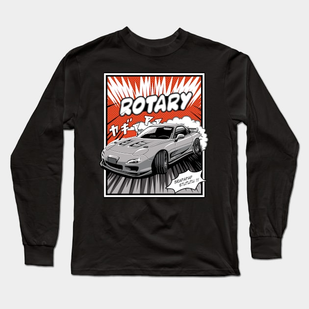 Mazda RX7 Long Sleeve T-Shirt by JDMAPEX